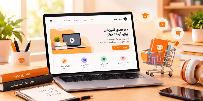 طراحی سایت فروش پکیج آموزشی